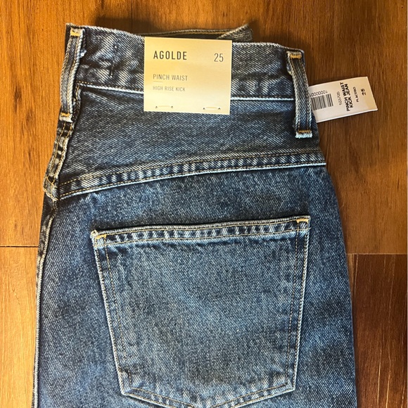 NWT AGOLDE PINCH WAIST HIGH RISE KICK - Picture 3 of 6